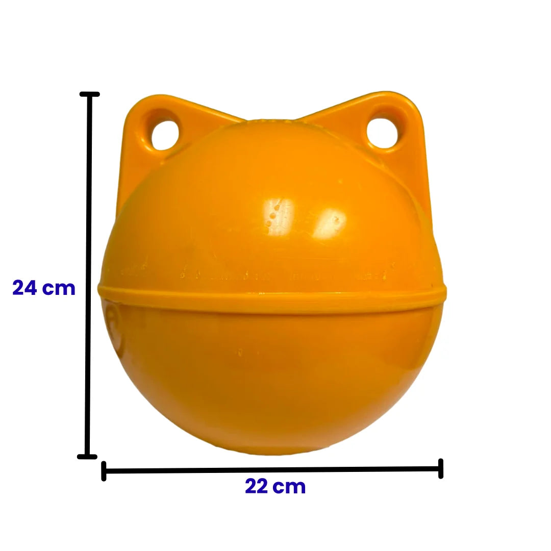 Boya 2 orejas 10 trawl amarilla/naranja