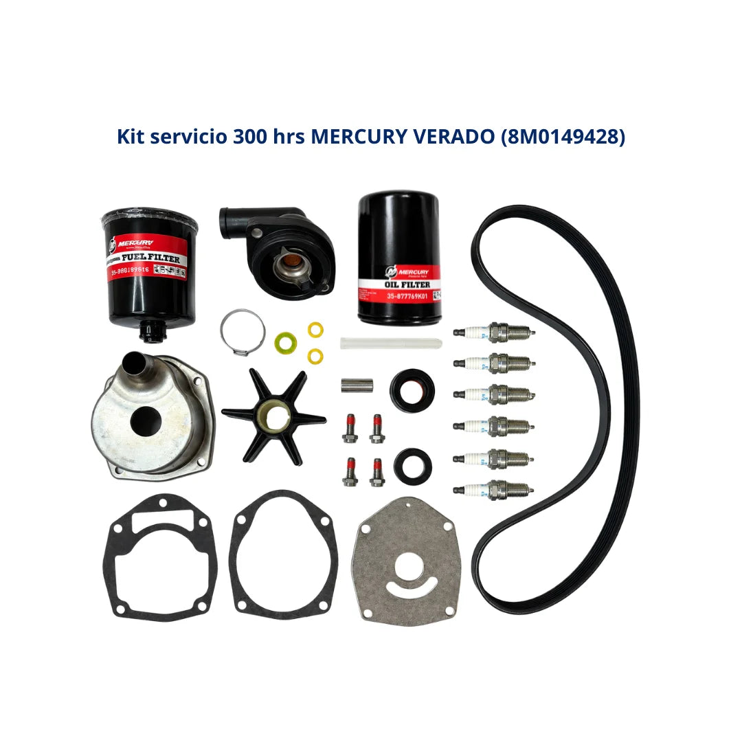 KIT SERVICIO 300 HRS. MY. L6 VERADO (2B144122 Y POSTERIORES) (8M0149428) SIN ANODOS
