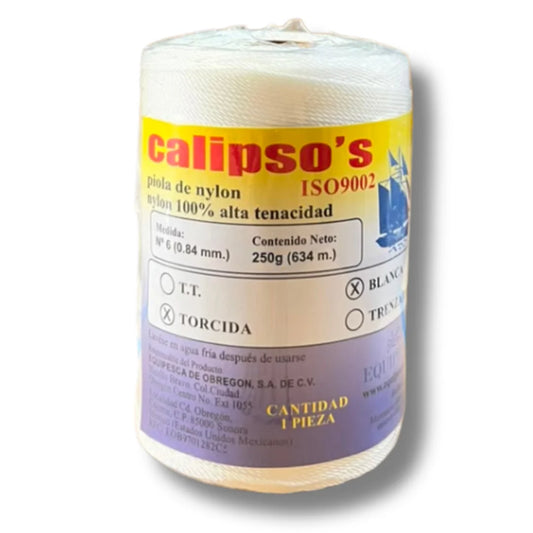 PIOLA NYLON BLANCA NO. 6 (PZA. 250 GR)