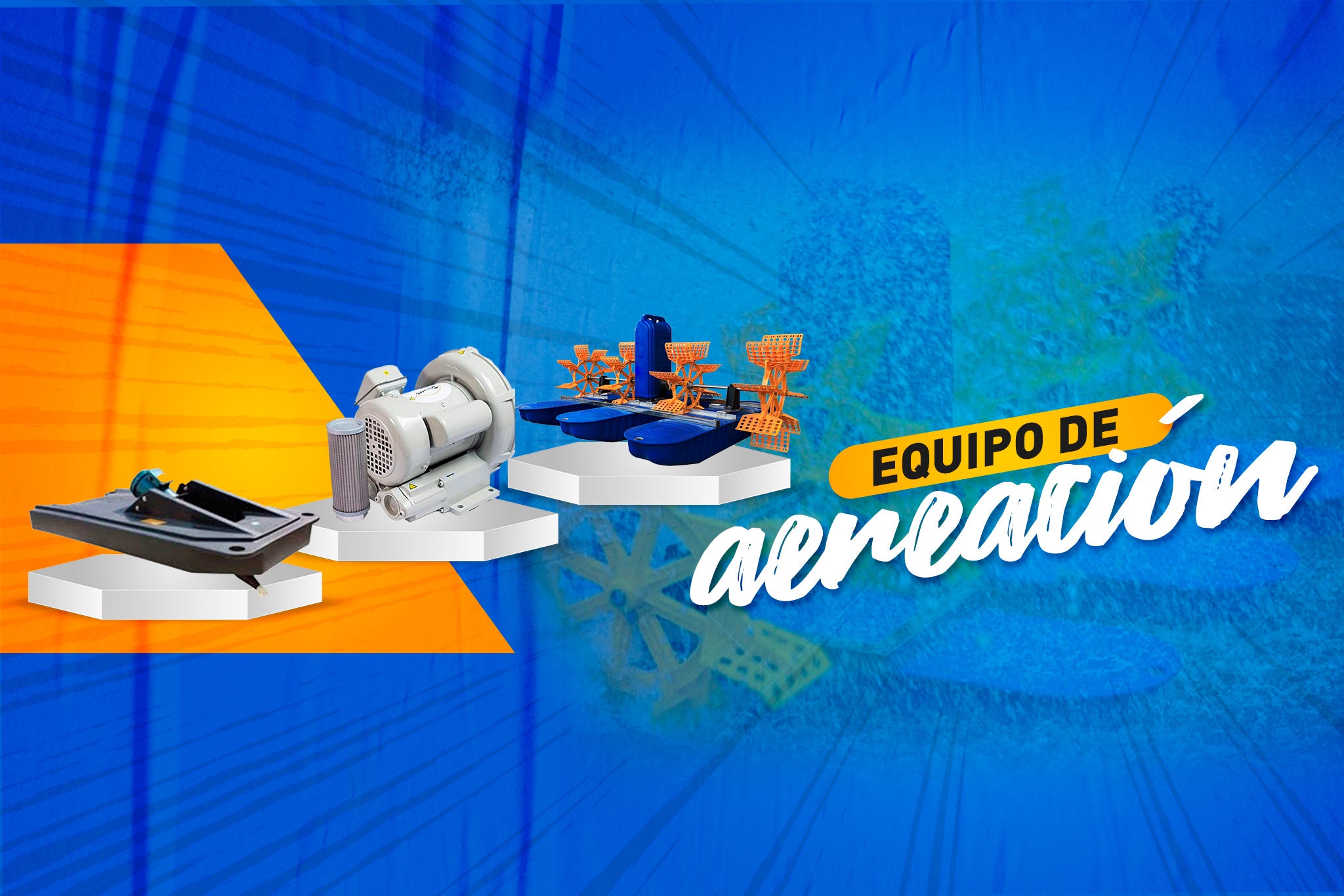 Banner Bienvenid@s Blanco/Azul