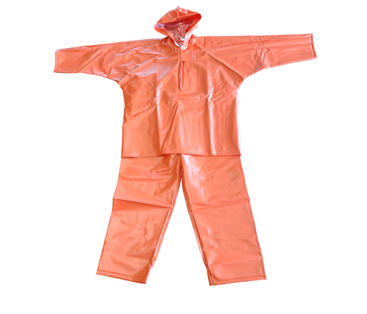 TRAJE NARANJA PLAST. MEDIANO (2PZA) (BB)