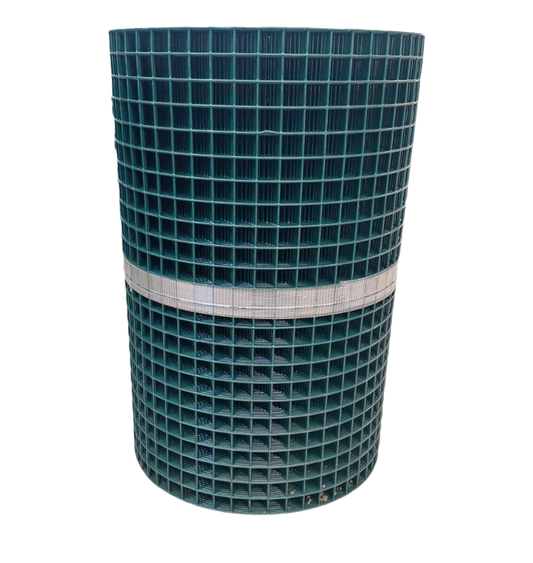 MALLA C/PVC 1 X 1 X 24 X 100FT. CAL.14.0 VERDE CAVATORTA ROLLO