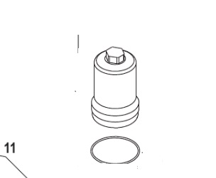 KIT TAPA PISTON DEL TRIM MY. 60 HP (893933A01) 4 TIEMPOS