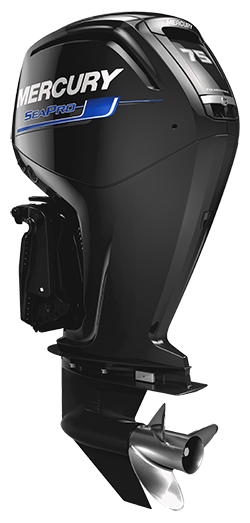 MOTOR MERCURY 75HP 4 TIEMPOS SEAPRO (75 ELHPT 4S) 1F7645TED (MANERAL ADVANCED TILLER) C/ACCS PROPELA ACERO - 2