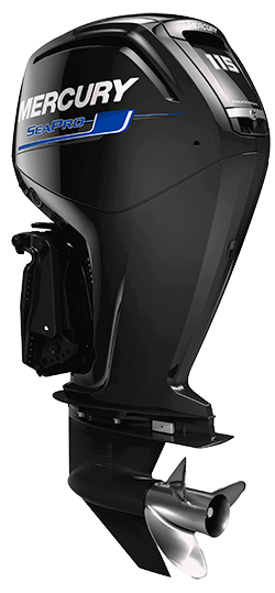 MOTOR MERCURY 115HP 4 TIEMPOS SEAPRO (115EXLHPT 4S SP) 1116F6TED (MANERAL ADVANCED TILLER) C/ACCS PROPELA ACERO - 2