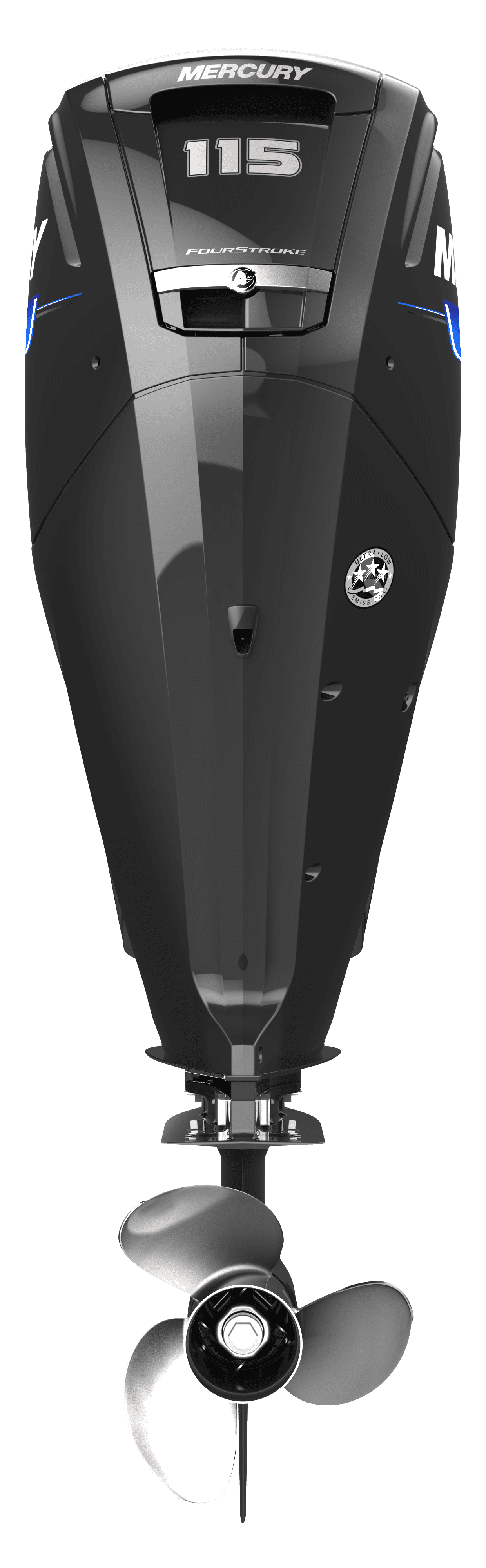 MOTOR MERCURY 115HP 4 TIEMPOS SEAPRO (115EXLHPT 4S SP) 1116F6TED (MANERAL ADVANCED TILLER) C/ACCS PROPELA ACERO - 4