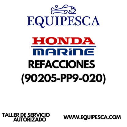 TUERCA TORNILLO ANODO HONDA 15HP. (90205-PP9-020)