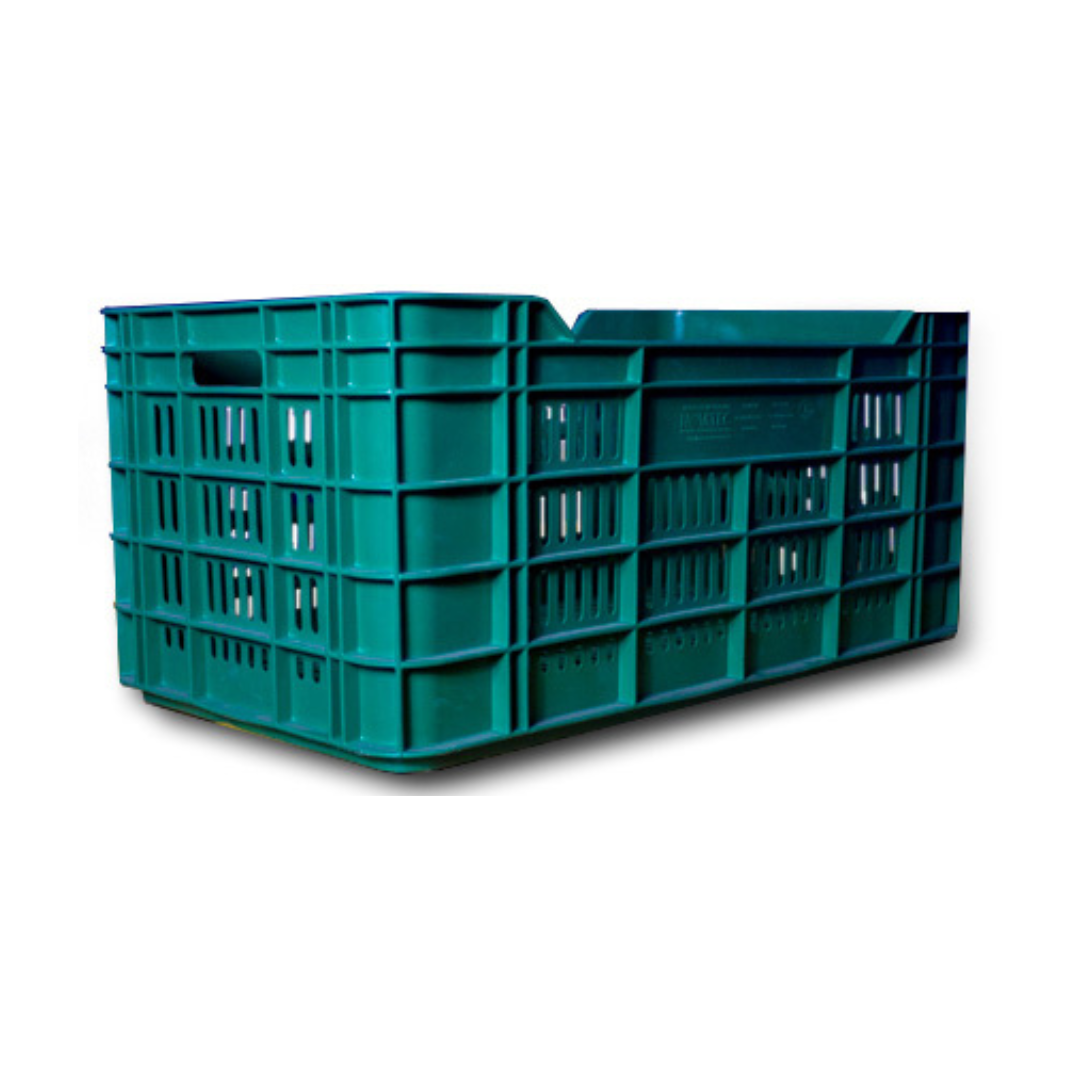 CAJA PLASTICA MONTERREY CALADA 50 KG.