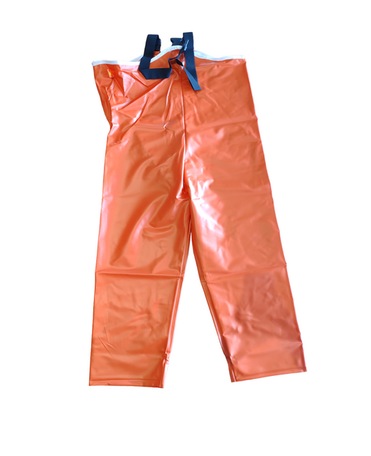 PANTALON DE PLASTICO NARANJA EXTRA GRANDE (BB)
