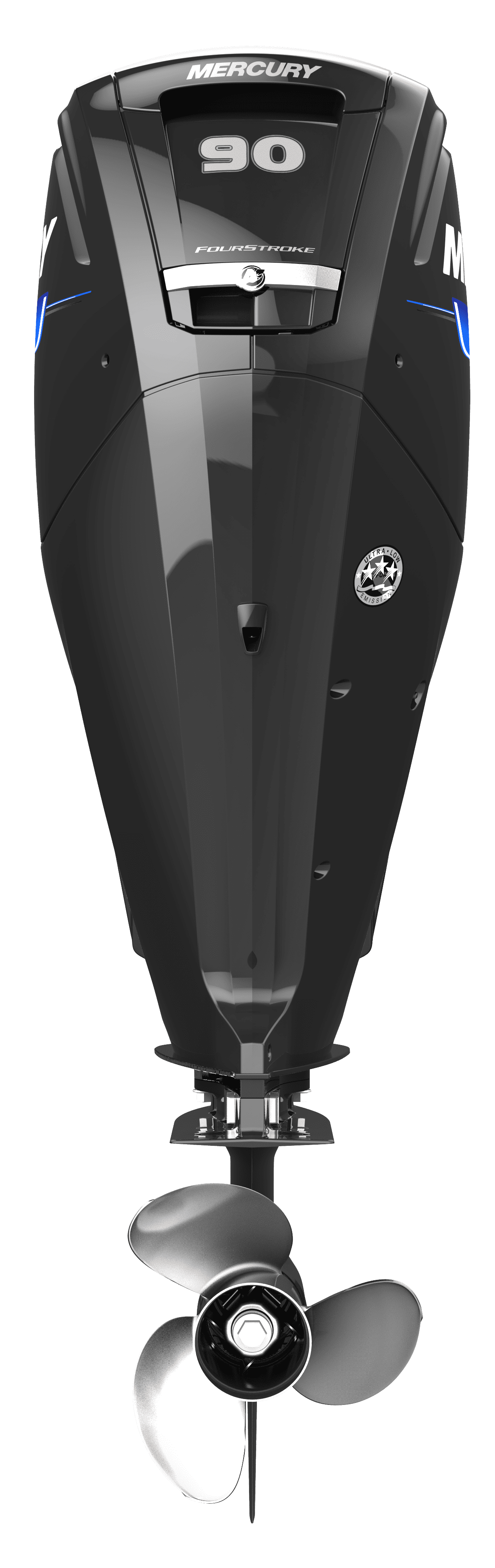 MOTOR MERCURY 90HP 4 TIEMPOS SEAPRO (90EXLHPT 4S SP) 1F9146TED (MANERAL ADVANCED TILLER) C/ACCS PROPELA ACERO - 3
